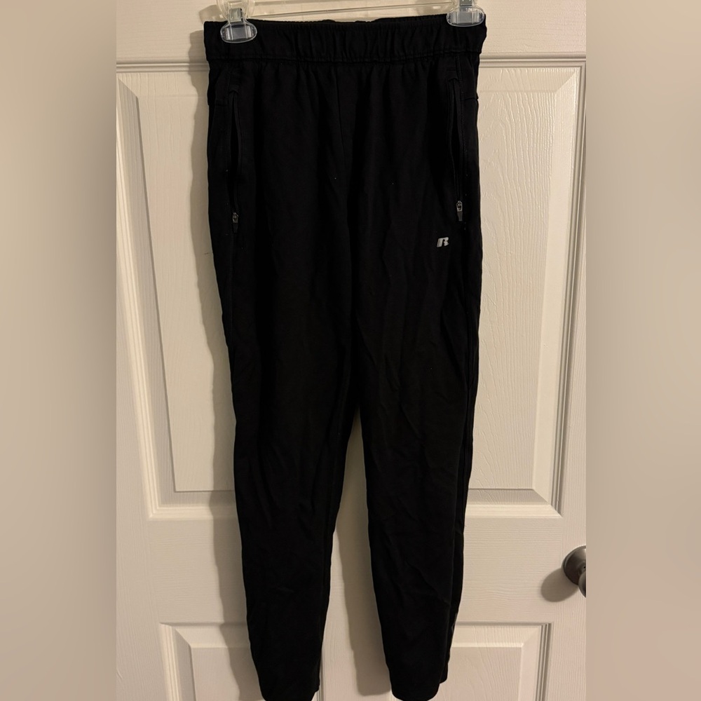 Small Black Joggers With Zipper Pockets